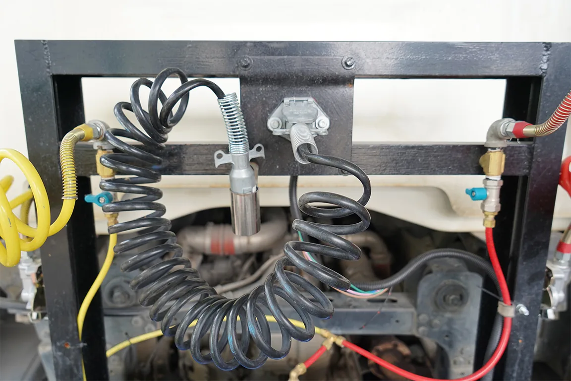 Trailer plug and socket installed on truck — VPS electrical accessories