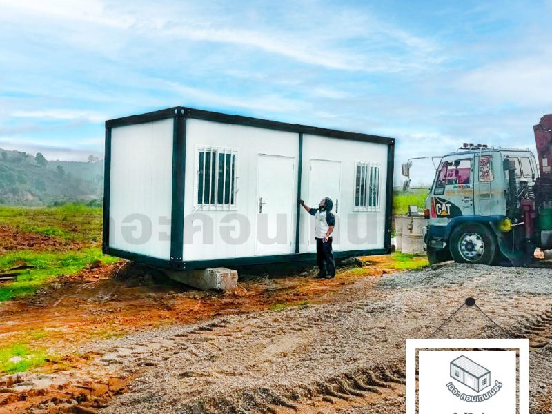 Two-story TheContainerTH container house installed on site
