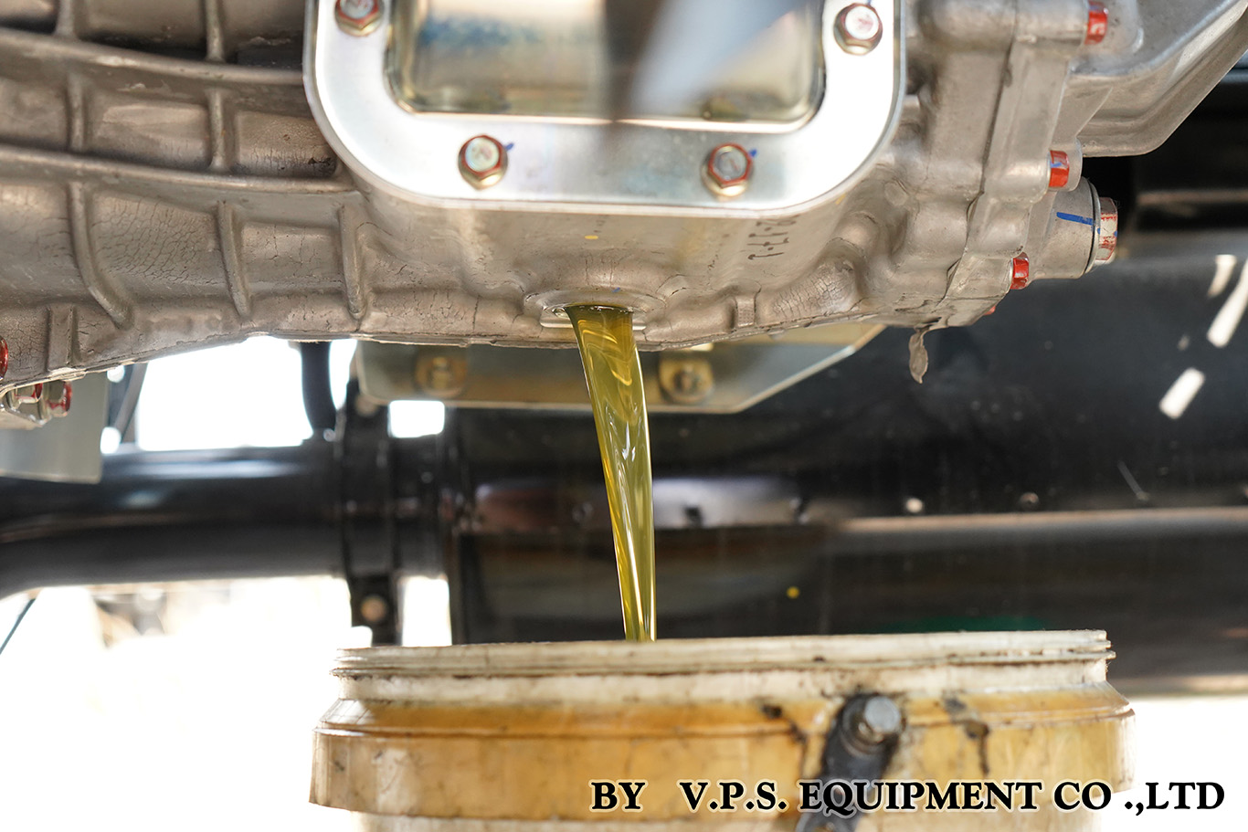 PTO shift mechanism on a truck transmission during installation